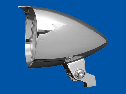 4.5&quot; BILLET HEAD LAMP WITH POINTED VISOR